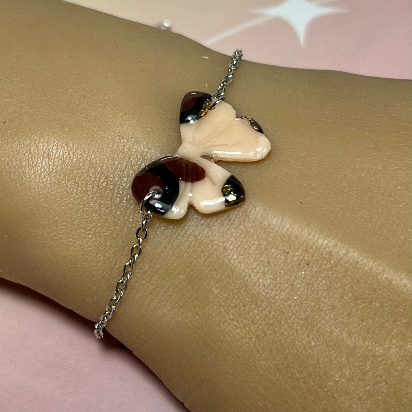 Bracelets Nolia – Nœud en pâte polymère et acier inoxydable