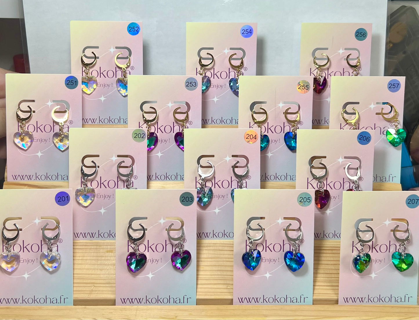 Boucles d’Oreilles Élégance Cœur Cristal en Acier Inoxydable