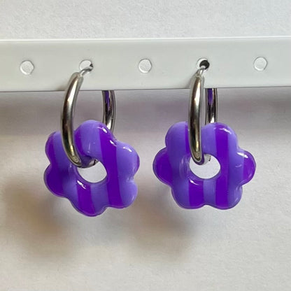 Pampilles Flora (20mm) – Paires de fleurs en pâte polymère (sans créoles)