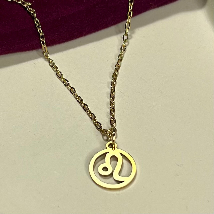 Collier Signe Astrologique en Acier Inoxydable – Doré ou Argenté | Bijou Astre Personnalisé à Petit Prix