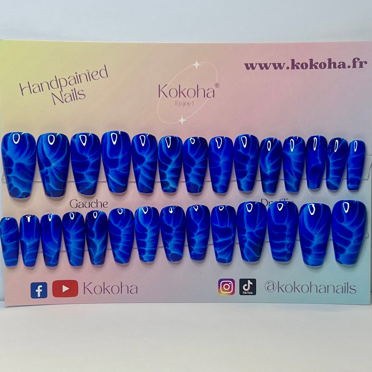 Fast Nails F011 Éclair Bleu Brillant – Kokoha