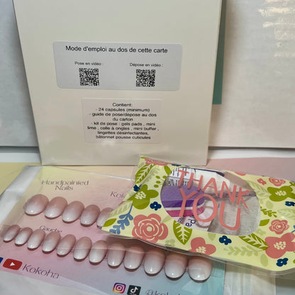 Kit Press On Nails “Fast Nails” F010 – Ongles parfaits en quelques minutes !