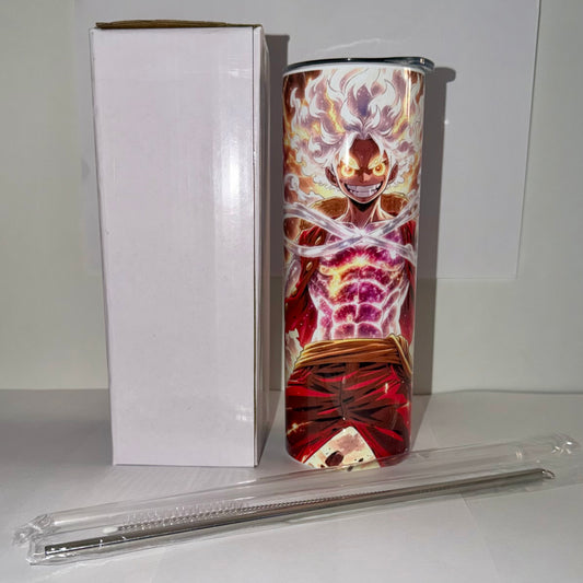 Tumbler A005 - 590ml en Acier Inoxydable – Gourde Thermos Isotherme Chaud et Froid | Avec Paille