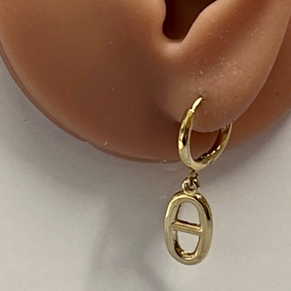 Boucles d’Oreilles en Acier Inoxydable B032 – Doré ou Argenté | Hypoallergéniques et Résistantes à l’Eau