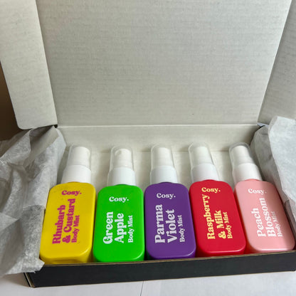 Coffret 5 brumes mystère - Mini Brume Parfumée 30 ml – Senteurs Uniques – Brume de poche