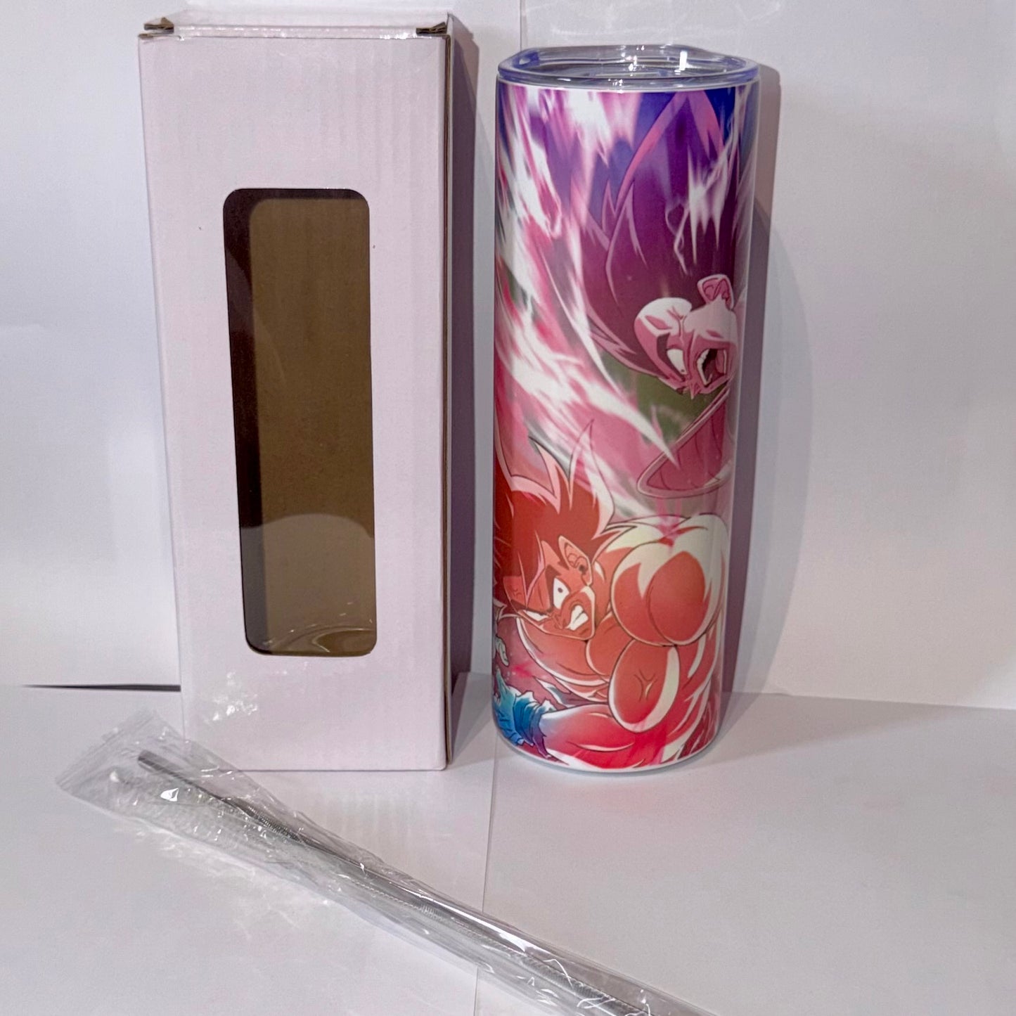 Tumbler A054 - 590ml en Acier Inoxydable – Gourde Thermos Isotherme Chaud et Froid | Avec Paille