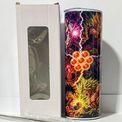 Tumbler A118- 590ml en Acier Inoxydable – Gourde Thermos Isotherme Chaud et Froid | Avec Paille
