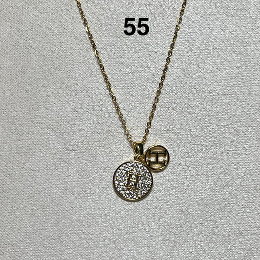 Collier Doré en acier inoxydable N°  55 (39cm+ 5cm) – Ajustable, hypoallergénique et résistants à l’eau