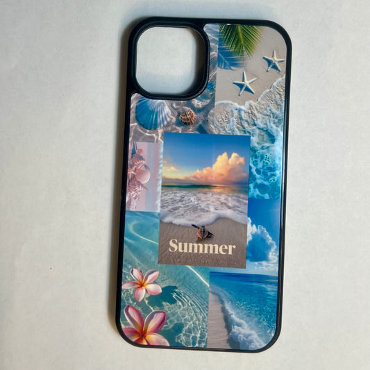 Coque Téléphone C017 Été et Floral – Coque Premium Anti-Choc en Silicone et Aluminium