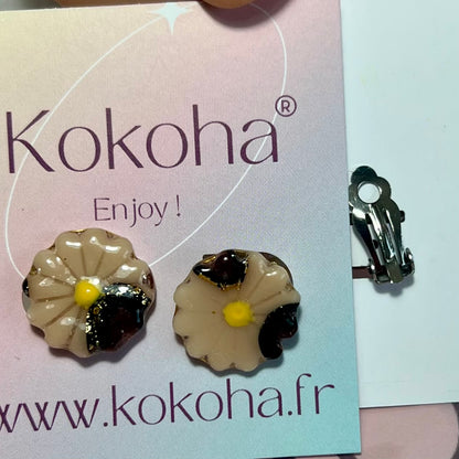 Boucles pinces mini Margot (pour oreilles non percées)