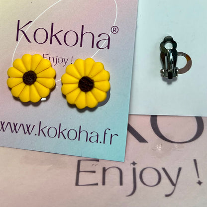 Boucles pinces mini Margot (pour oreilles non percées)