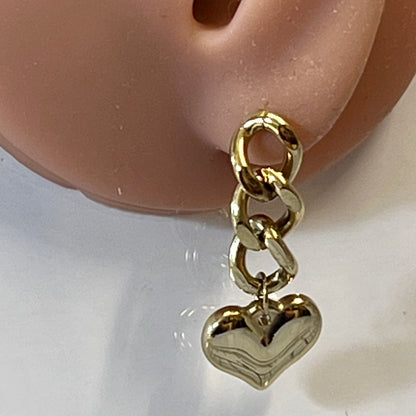 Boucles d’Oreilles en Acier Inoxydable B029 – Doré ou Argenté | Hypoallergéniques et Résistantes à l’Eau
