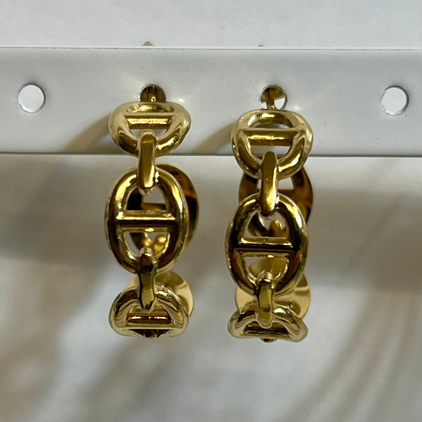 Boucles d’Oreilles en Acier Inoxydable B036 – Doré ou Argenté | Hypoallergéniques et Résistantes à l’Eau