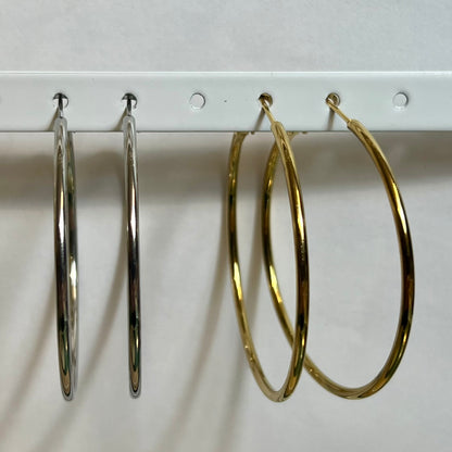 Boucles d’Oreilles en Acier Inoxydable B039 – Doré ou Argenté | Hypoallergéniques et Résistantes à l’Eau