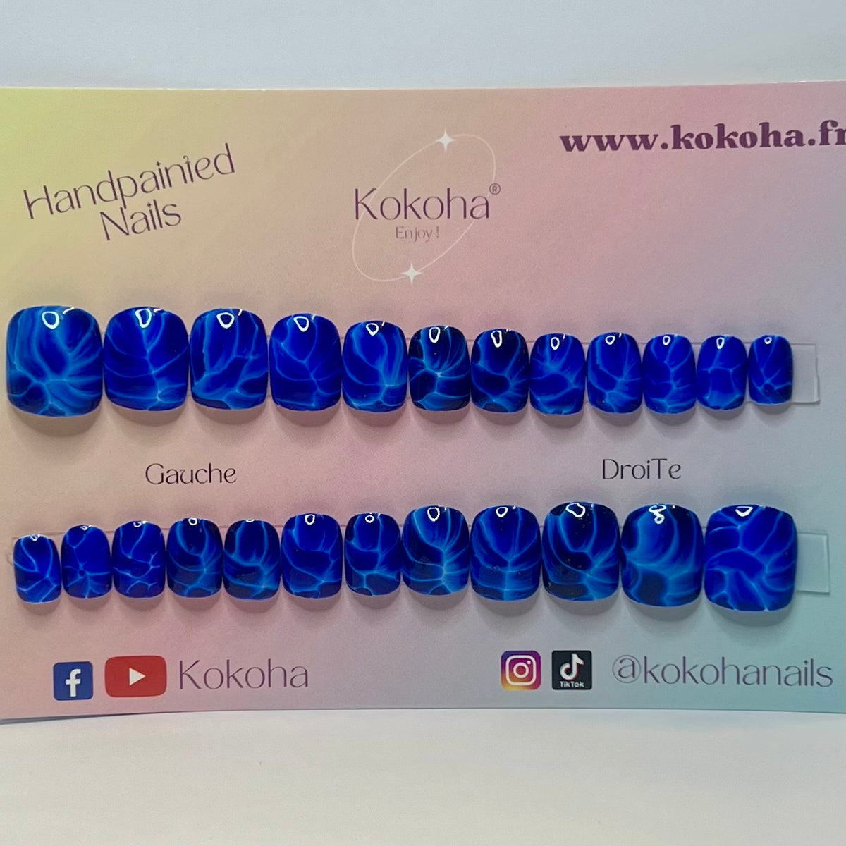 Fast Nails F011 Éclair Bleu Brillant – Kokoha