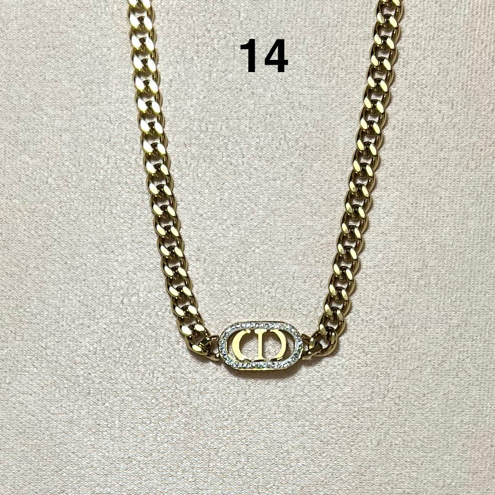 Collier en acier inoxydable N° 14 (39cm+ 5cm) – Ajustable, hypoallergénique et résistants à l’eau