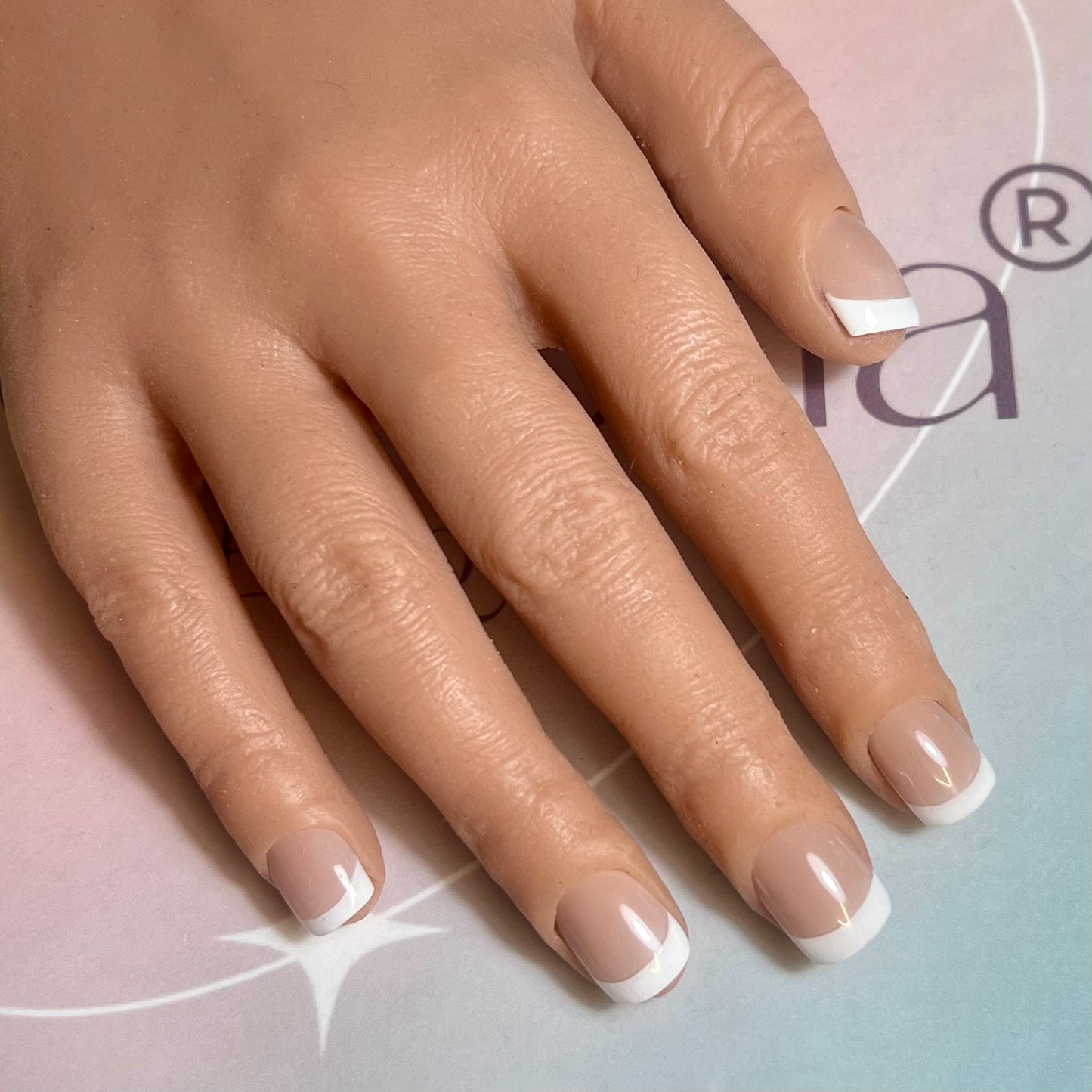 Kit Press On Nails Fast nails F013 French classique brillant – Ongles parfaits en quelques minutes !