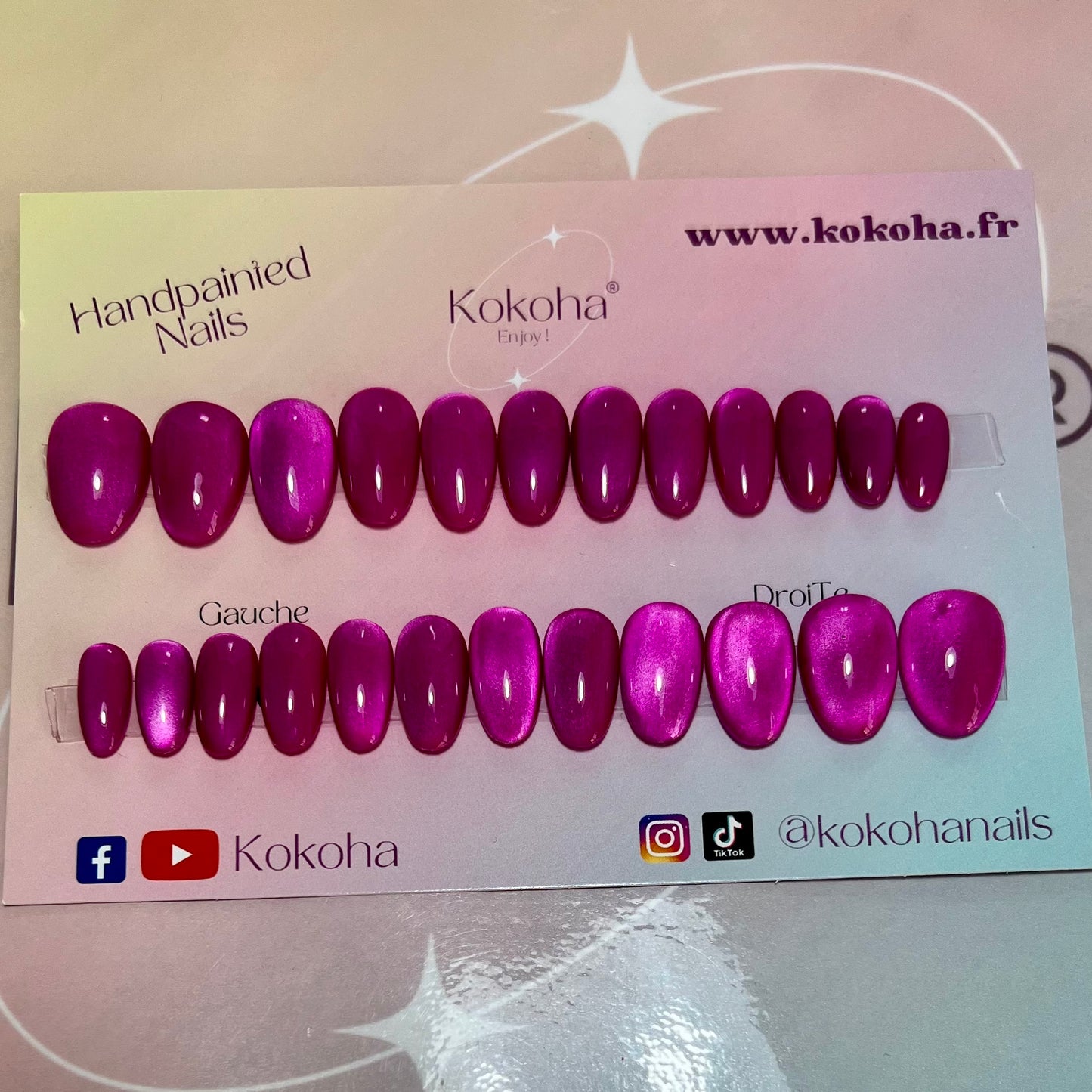Kit Press On Nails “Fast Nails” F010 – Ongles parfaits en quelques minutes !
