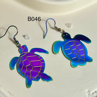 Boucles d’Oreilles en Acier Inoxydable B046 – Holographique | Hypoallergéniques et Résistantes à l’Eau
