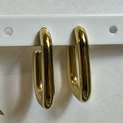 Boucles d’Oreilles en Acier Inoxydable B035 – Doré ou Argenté | Hypoallergéniques et Résistantes à l’Eau