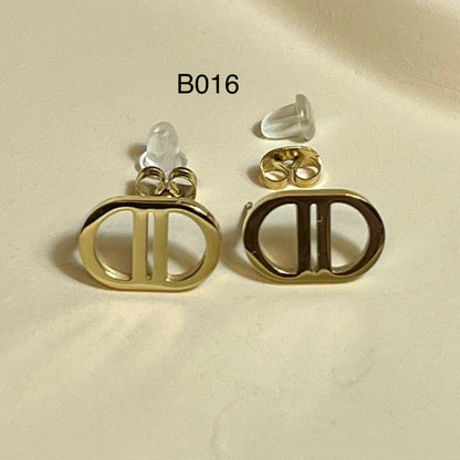 Boucles d’Oreilles en Acier Inoxydable B016 – Doré ou Argenté | Hypoallergéniques et Résistantes à l’Eau