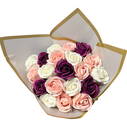 Bouquet 20 Roses savon - Bouquet 20 roses savon
