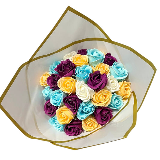 Bouquet 30 Roses savon - Bouquet 30 roses savon