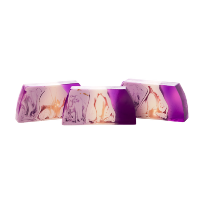 Tranche de Savon artisanal - Mûre et myrtilles 80 gr - Tranche de savon artisanal