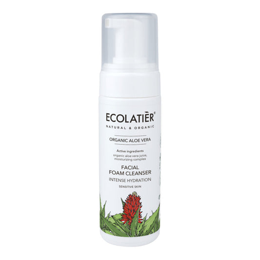 PRECOMMANDE Mousse nettoyante visage hydratante intense à l'aloe vera bio