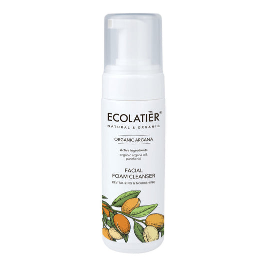 PRECOMMANDE Mousse nettoyante visage revitalisante et nourrissante à l'huile d'argan biologique