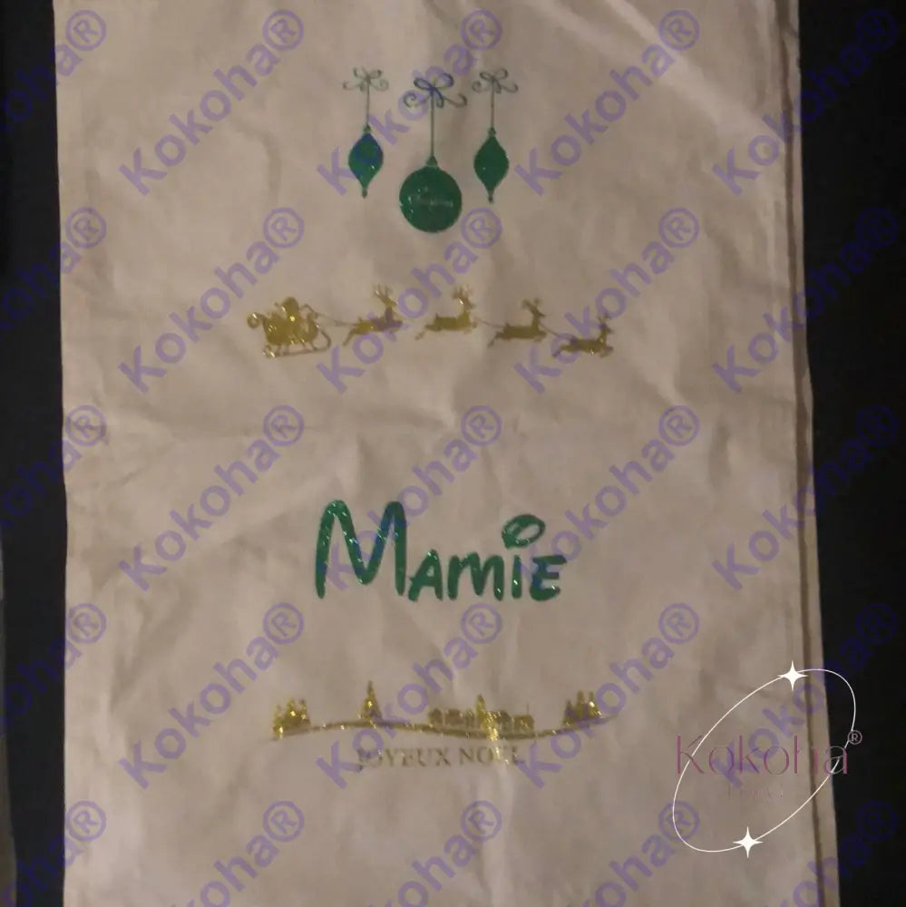Hotte De Noël Personnalisée Hotte Noël
