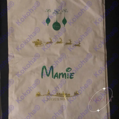 Hotte De Noël Personnalisée Hotte Noël