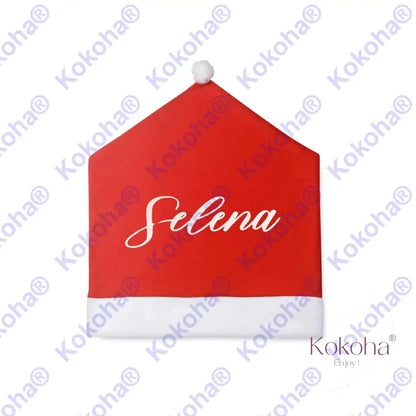 Housse De Chaise Noël Rouge Personnalisée Housse Noël