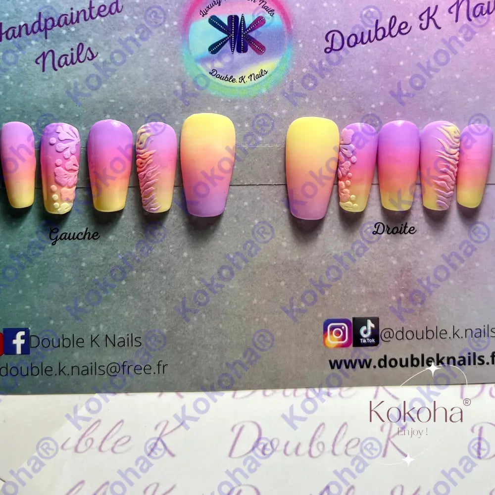 Kit De Press On Nails Et001 Désign