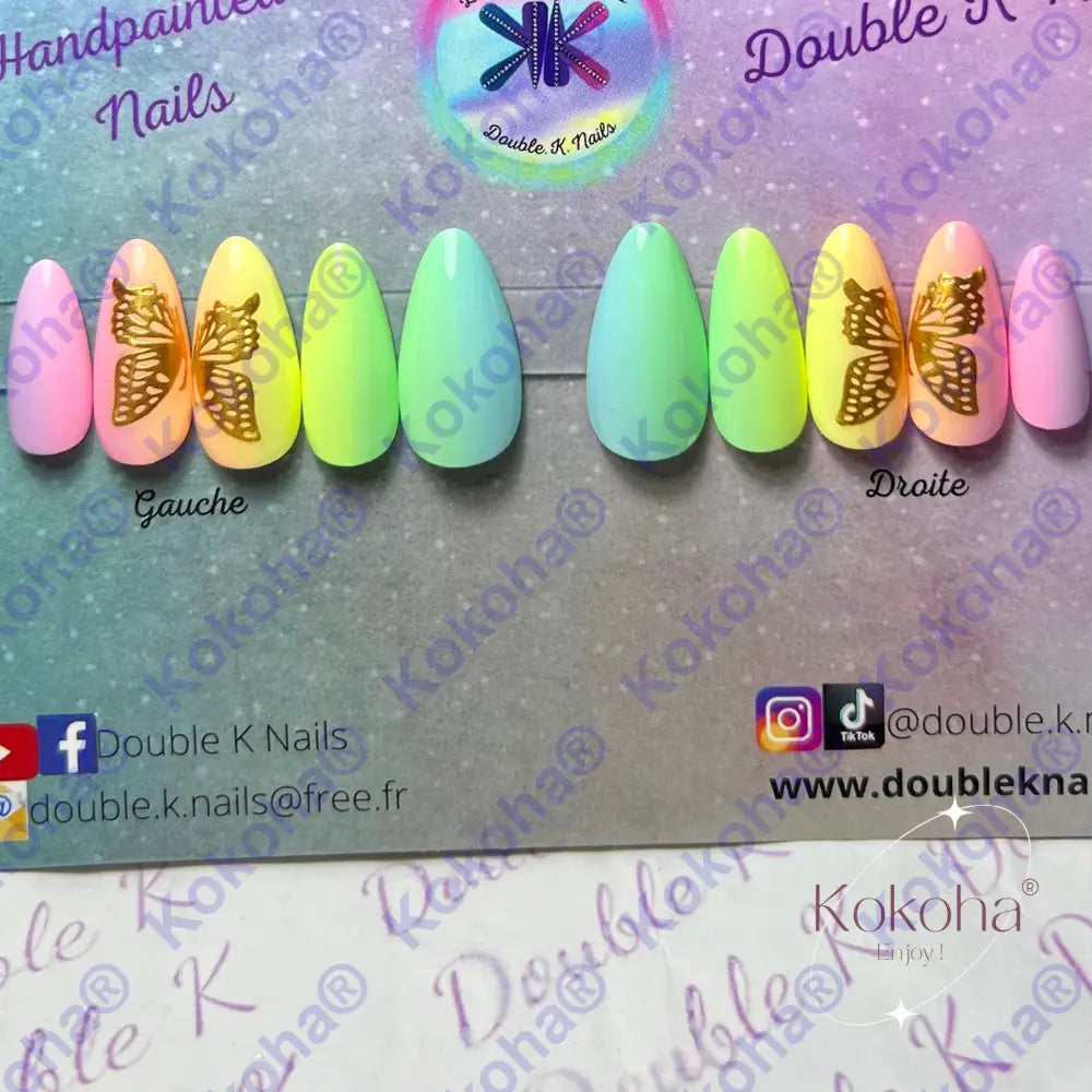 Kit De Press On Nails Et025 Désign