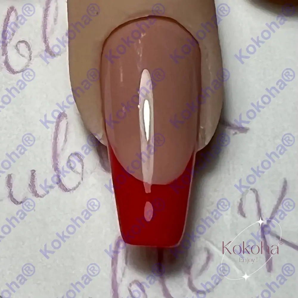 Kit De Press On Nails Fr002 Rouge Désign