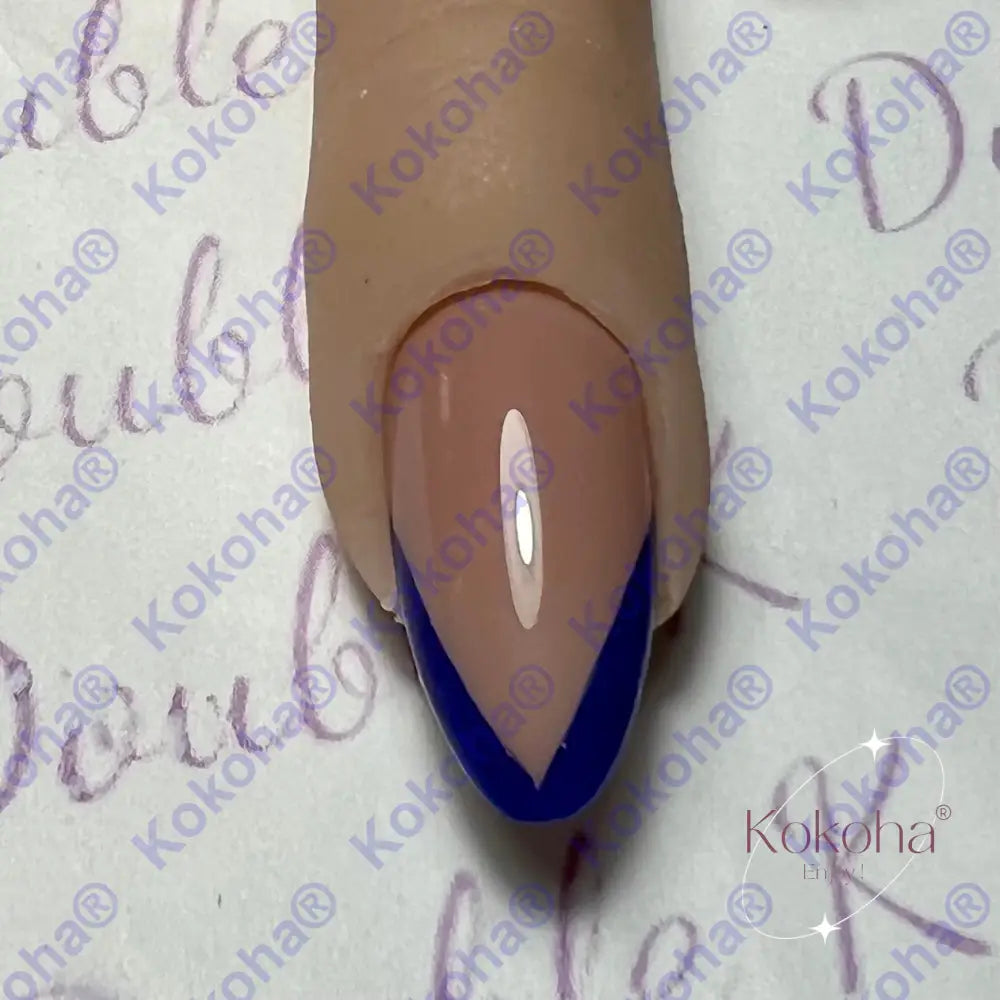 Kit De Press On Nails Fr003 Bleu Désign