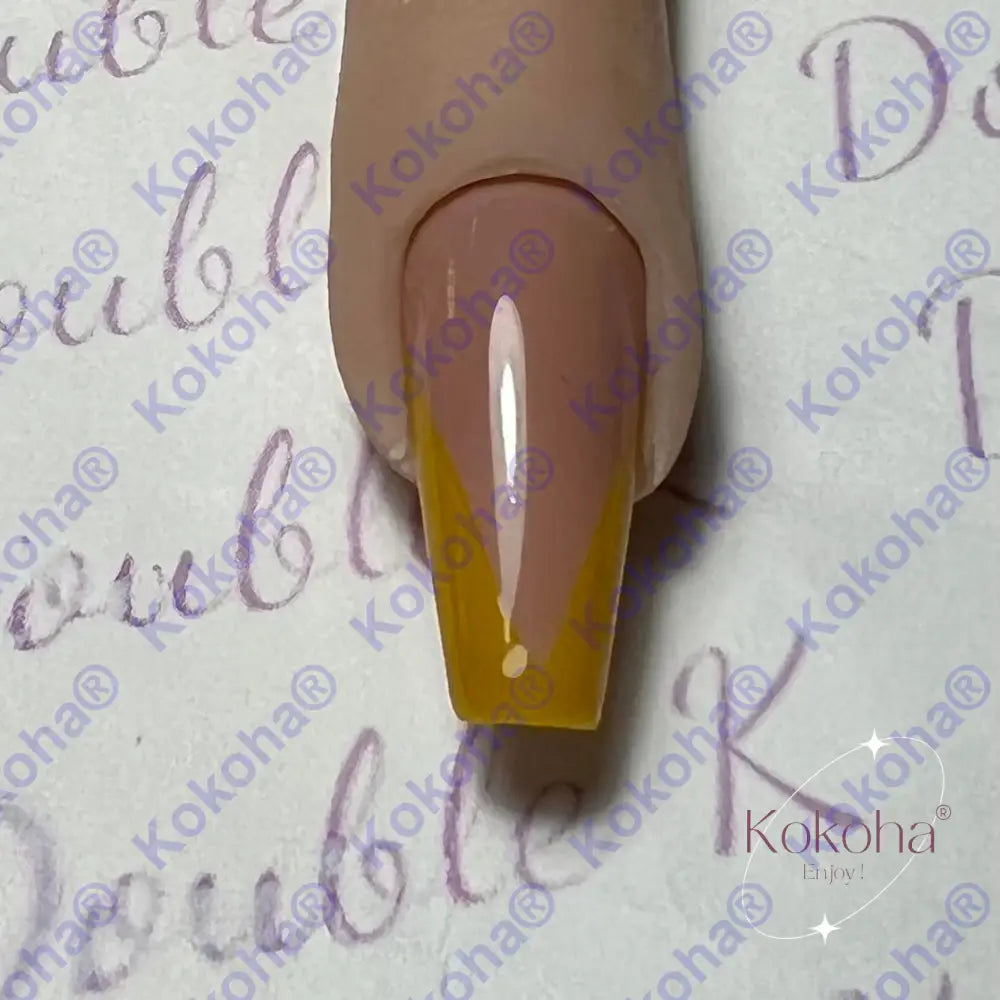 Kit De Press On Nails Fr003 Jaune Désign