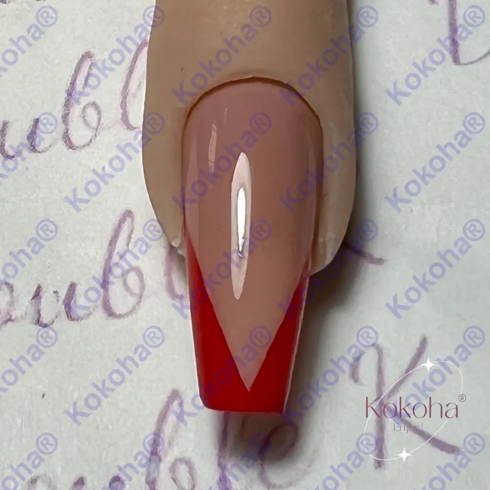 Kit De Press On Nails Fr003 Rouge Désign