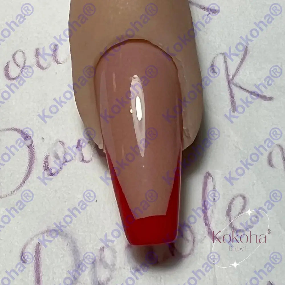 Kit De Press On Nails Fr004 Rouge Désign