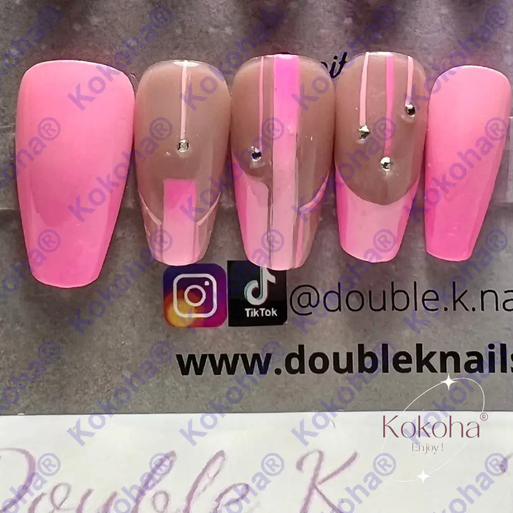 Kit De Press On Nails Fr006 Désign