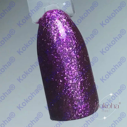 Kit De Press On Nails ’ Les Paillettes Bleues Et Violettes’ N.096 Spéciaux