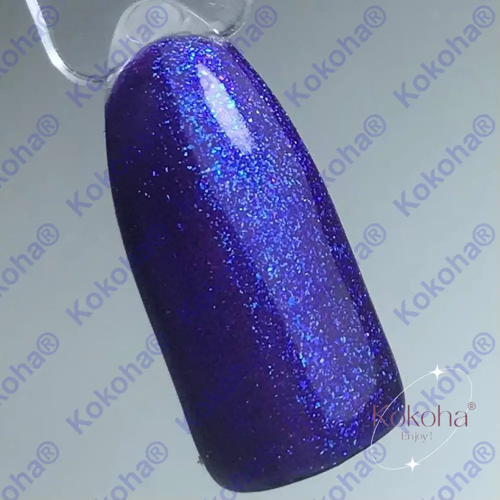 Kit De Press On Nails ’ Les Paillettes Bleues Et Violettes’ S.095 Spéciaux