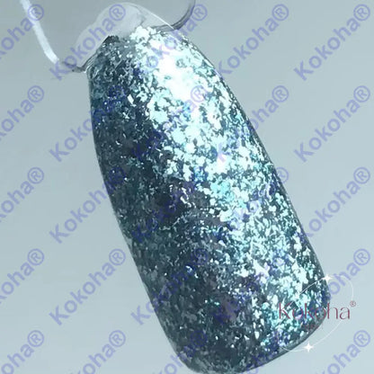 Kit De Press On Nails ’ Les Paillettes Bleues Et Violettes’ S.126 Spéciaux