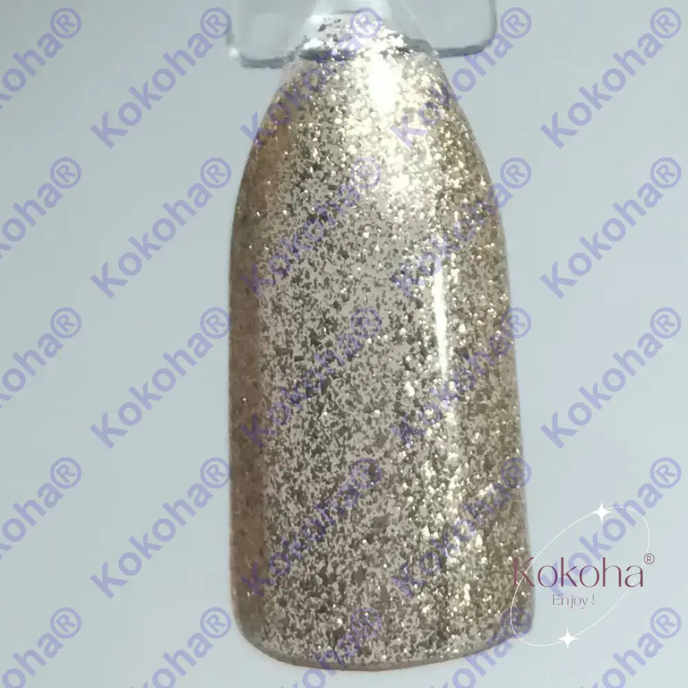 Kit De Press On Nails ’ Les Paillettes Vertes Gold Rose Et Silver’ N.076 Spéciaux