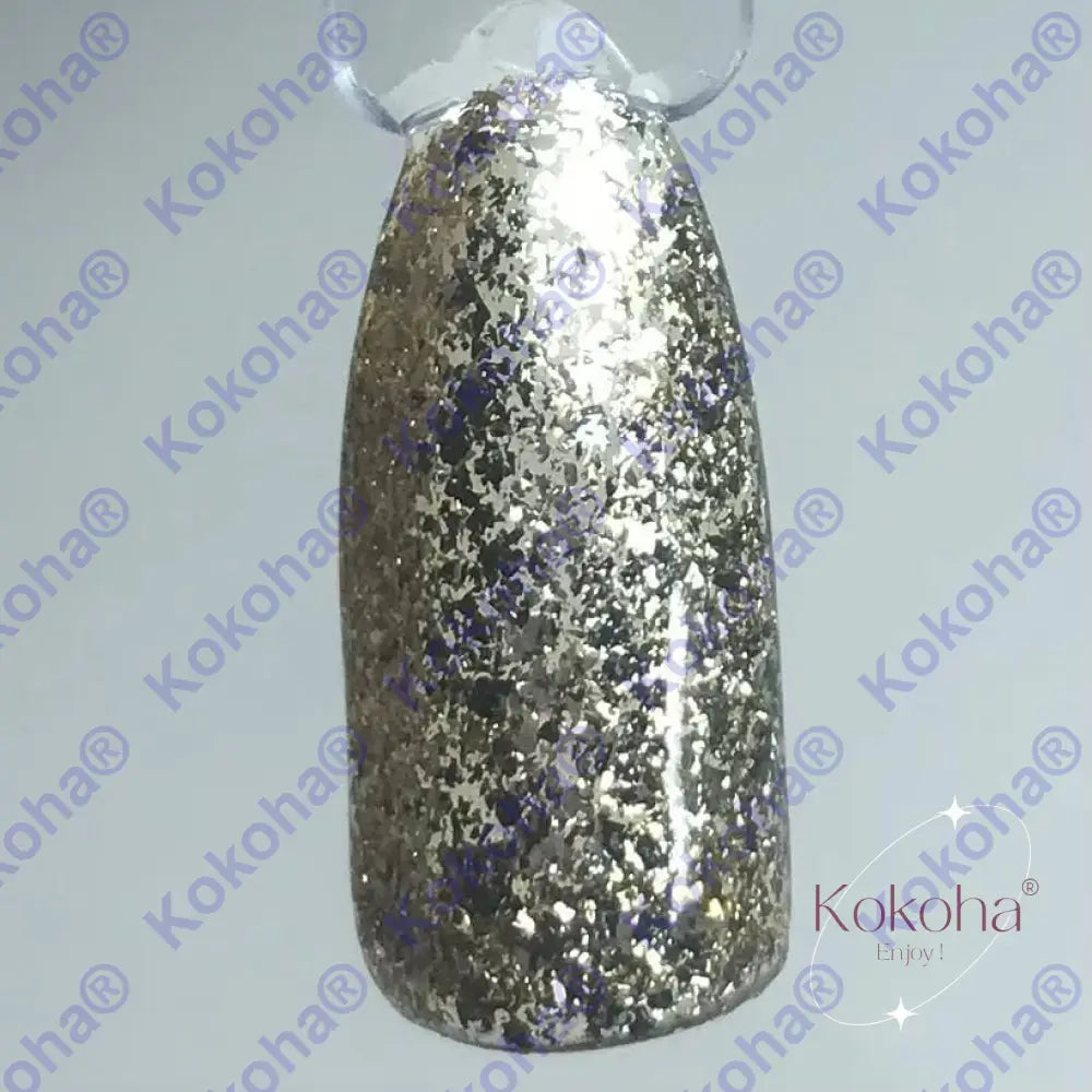 Kit De Press On Nails ’ Les Paillettes Vertes Gold Rose Et Silver’ S.123 Spéciaux