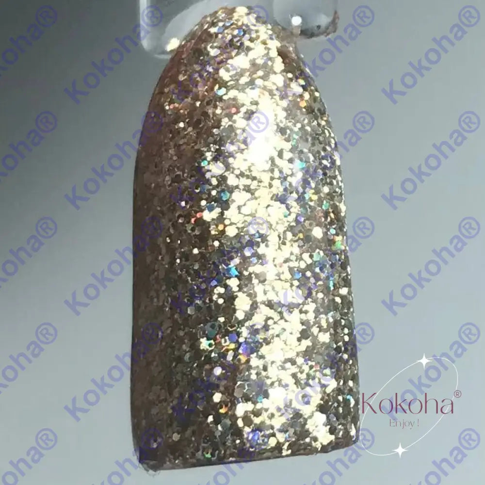 Kit De Press On Nails ’ Les Paillettes Vertes Gold Rose Et Silver’ V.224 Spéciaux