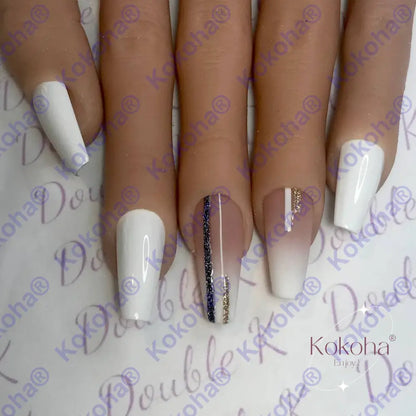 Kit De Press On Nails No010 Blanc Désign