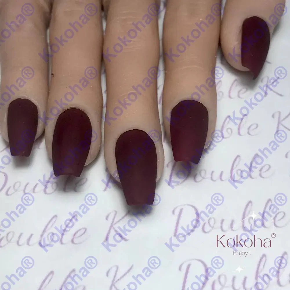 Kit De Press On Nails Unis ’ Les Rouges’ I.254 Unis