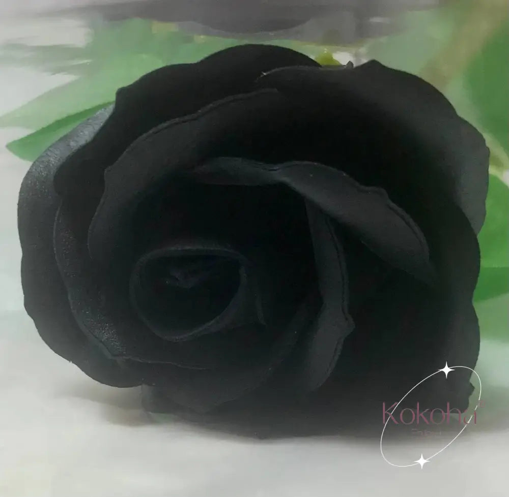 Roses de savon Noir rose de savon